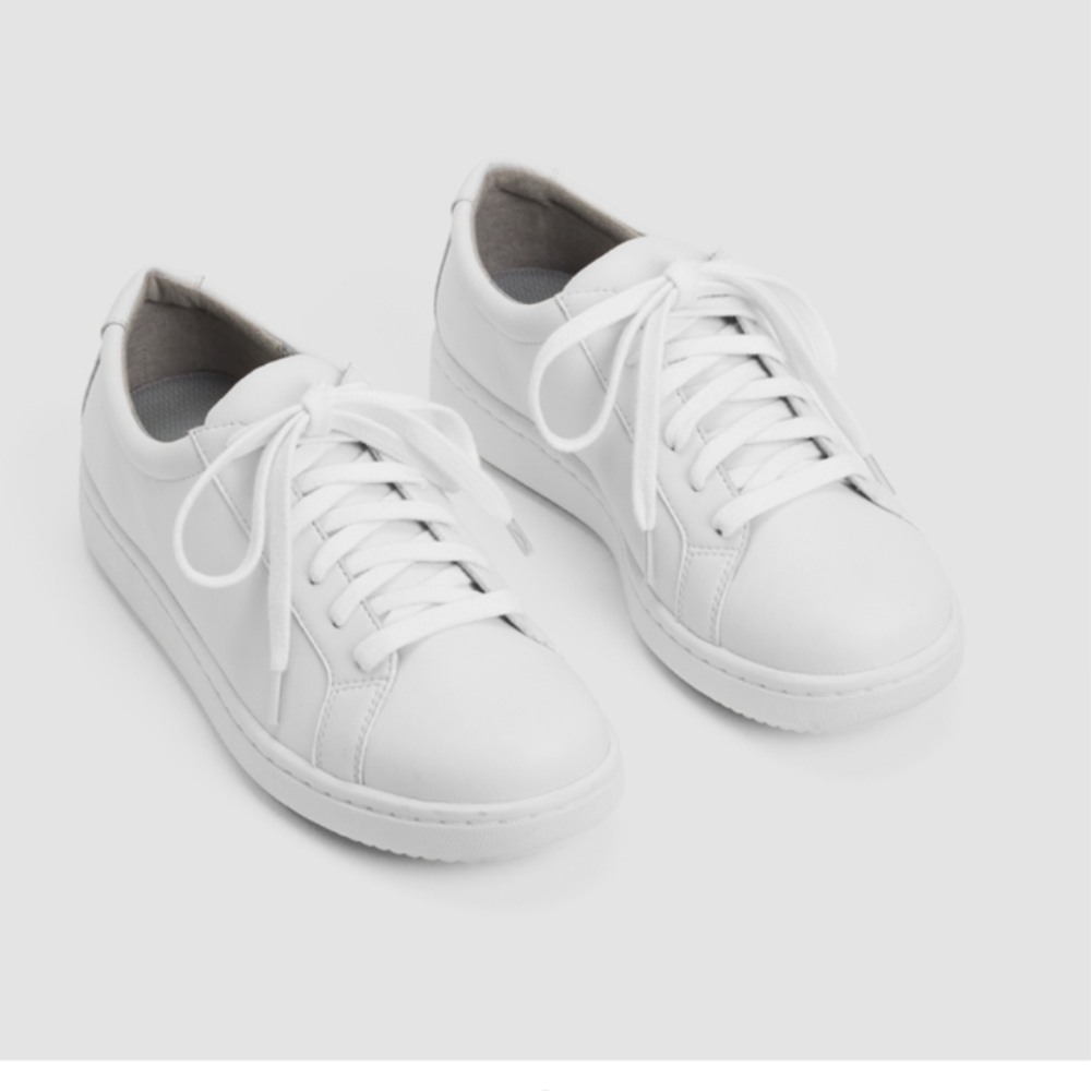Eileen Fisher Cal Washed Leather Sneaker